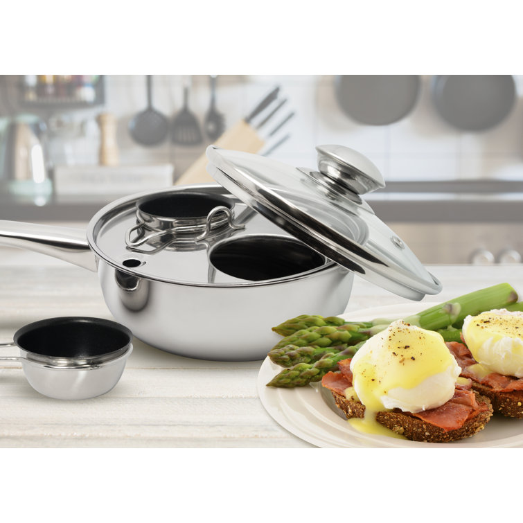 Cook Pro 2 Cup Non Stick Stainless Steel Egg Poacher & Reviews Wayfair